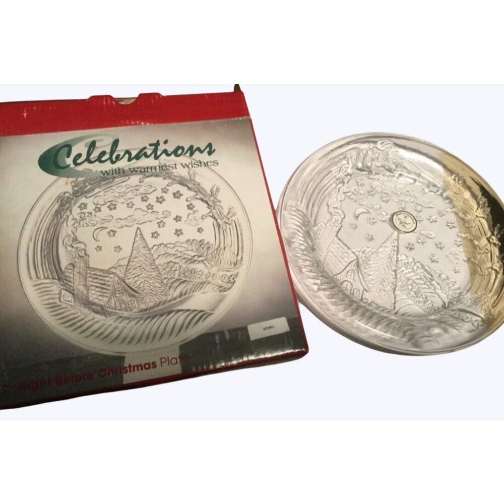 Celebrations Seven Inch Night Before Christmas Plate In Box